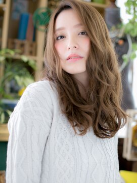 カバーヘアアンドスパ ブリス 浦和(COVER HAIR&SPA bliss) ショコラブラウン小顔抜け感レイヤーロングh3浦和20代30代40代
