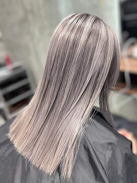 オルズ 渋谷(ALLZ) グレーケアブリーチハイトーンカラー髪質改善トリートメント