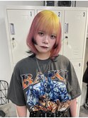 アニメキャラカラー　ウルフカット　姫カット