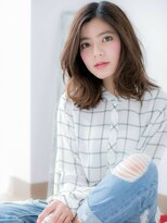 アルバハナレ 横浜(αlba HANARE)&nbsp;関内/髪質改善/ハーブカラーのエアリーくびれミディロブヘア♪a