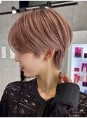 30代40代大人女性/前髪ありショートボブ/ショートヘア/髪質改善