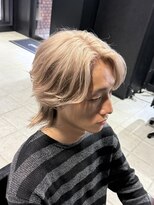 アウル 心斎橋(owl)&nbsp;ミルクティーベージュ/ベージュ/センターパート/men's