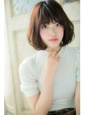 重く見えない暗髪ミディa