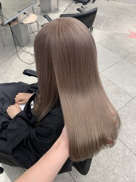 ペレ アネックス 大阪梅田茶屋町店(PELE ANNEX) ホワイトグレージュ/デジタルパーマ/チェリーブラウン/梅田