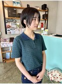 フェイスレイヤー×ショートボブ