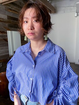 ヘアークラフト(Hair Craft) ナチュラルパーマ×マッシュショート/岡山/こなれ感パーマ