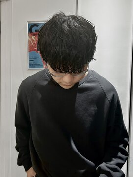 メンズペレ 渋谷(MEN'S PELE) MEN’S HAIR/ブルーブラック/フェザーパーマ/渋谷