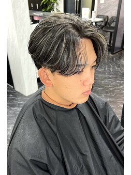 メンズサロン スライバイリアオオサカ(Sly By Ria OSAKA) メンズメッシュ/センターパート/毛流れヘア【梅田/大阪】