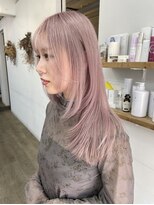 アメリ(AMELIE)&nbsp;【山岡拓也】ブリーチ2回くすみピンク