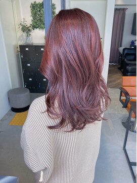 フリックヘアサロン 梅田茶屋町2号店(FLICK HAIR SALON) ピンクブラウン/イルミナカラー/髪質改善/白髪ぼかし