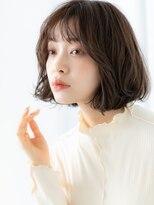 カバーヘア ブリス 北浦和(COVER HAIR bliss)&nbsp;ココアブラウンニュアンスパーマボブディ//北浦和20代30代40代