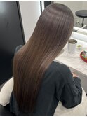 ロングヘアー縮毛矯正×髪質改善 赤坂見附