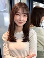 イヴォーク トーキョー(EVOKE TOKYO) ミディアムレイヤー/カーテンバング/顔周り/髪質改善/かき上げ