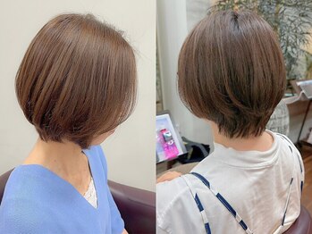 アルボーテルジェ(Art BeAute' ROUGET)の写真/今大人気の【脱白髪染めハイライト】導入◎白髪染めではなく白髪ぼかし(ハイライト)という新しい選択を♪