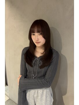 ココラボ(coco labo) ワインレッド×レイヤーカット