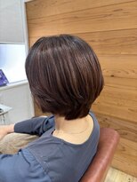 リーク(LEEK) 首元すっきり丸みショート(白髪染め)