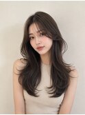 ワンホンレイヤー/韓国/顔周りカット/髪質改善/梅田ブリーチなし