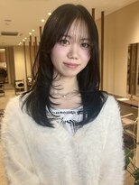 チャコレ パーチ 北千住店(Chacolle perch)&nbsp;レイヤーカット× 韓国風ブルーブラック