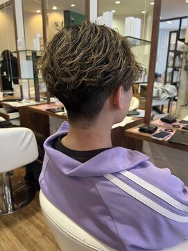 ジップ 浜田店(zip) メンズ束感ショート × 20代爽やかスタイル
