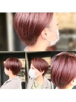 ディーリンク 南橋本店(HAIR MAKE DLINK) ピンクカラーショート