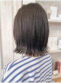 福山市美容室Caary サラサラストレート プツッとボブ