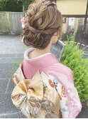 振袖ヘア♪ゆるっとツイストアップ　ヘアセット
