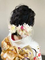 スーパーカット 元町店(SUPER CUT)&nbsp;【成人式】ヘアセット　着付け　振袖　編み込み　アップスタイル