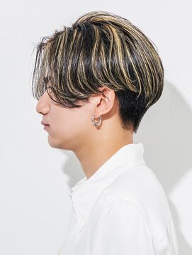 メンズヘアセンス 渋谷(MEN'S HAIR SENSE) 毛流れセンターパートハイライトカラー