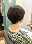 【Lib】20代30代40代ひし形丸みショート×グレージュカラー