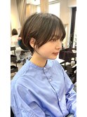 ショートボブパーマ20代30代40代イヤリングカラー大人可愛い