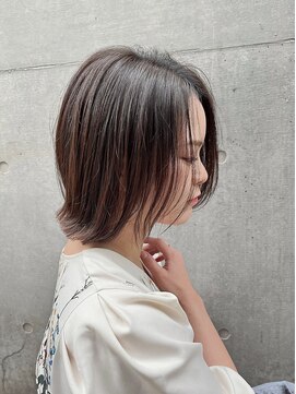レスピア 銀座中央通り店(Respia) 骨格矯正カット ナチュラル外ハネボブ【銀座】30代40代50代