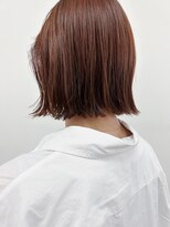 キー(kii)&nbsp;ボブ/切っぱなし/オレンジブラウン/福岡/天神/薬院/20代/30代