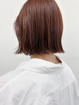 キー(kii) ボブ/切っぱなし/オレンジブラウン/福岡/天神/薬院/20代/30代