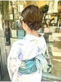 浴衣に似合うヘアセット　s