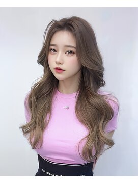 オリジンズヘアーセカンド 守谷店(Origins hair 2nd) 韓国風ロングレイヤー×ベージュカラー×BYKARTE TR