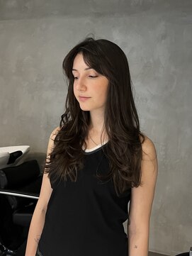 ブルックス ロングレイヤー ダークアッシュ シアカラー