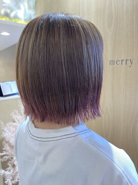 ヘアーポケットメリー(HAIR POCKET merry) 裾カラー