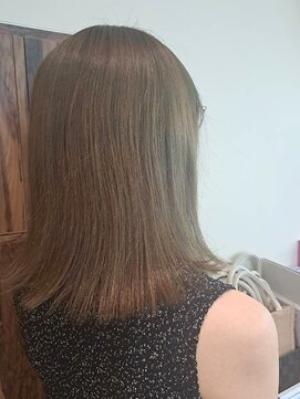 ヘアリゾート粋 トゥジュ 池袋東口店(tujuh) 切りっぱなし/ミディアムボブ/ナチュラルブラウン