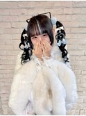 横浜ライブヘアメ猫耳ハートツインアレンジ