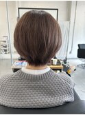 ピンクカラー ショートボブ