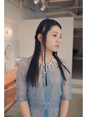 三つ編みヘアアレンジ
