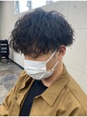 束感 ツイストスパイラルパーマ ツーブロック マッシュショート