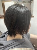 顔周りレイヤー×ショートボブ