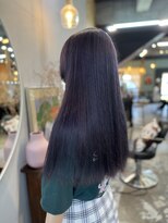 チャプター 問屋町(chapter)&nbsp;ケアブリーチダブルカラーディープラベンダーカラー韓国ヘア