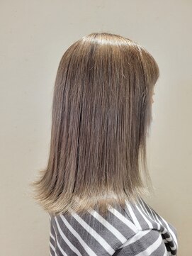 松本平太郎美容室 国立店 30代40代50代60代×外ハネロブ×酸性ストレート×イノアカラー