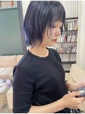 ウルフカット/顔まわり/ブリーチ