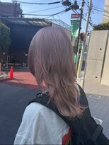 アソビ 表参道(ASOBI) ヘルシースタイル レイヤーロング ベビーピンク