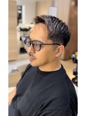 海外ショート刈り上げサイドパート梅田メンズ