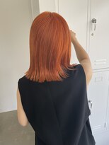 ノートエートル 西金沢(Nought etre)&nbsp;10代/20代/ハイトーンカラー/ケアブリーチ/オレンジカラー派手髪