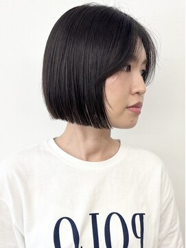 モリオフロムロンドン 松戸店(Morio from London) 【morio松戸 石山】大人可愛い黒髪ストレートボブぷつっとボブ